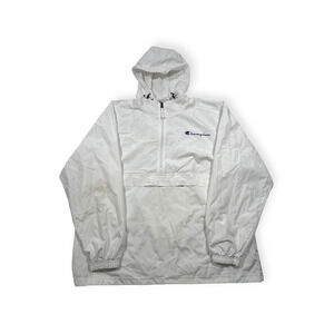 Champion Authentic Athleticwear White Pullover Hooded Jacket Fashion - Size 2XL